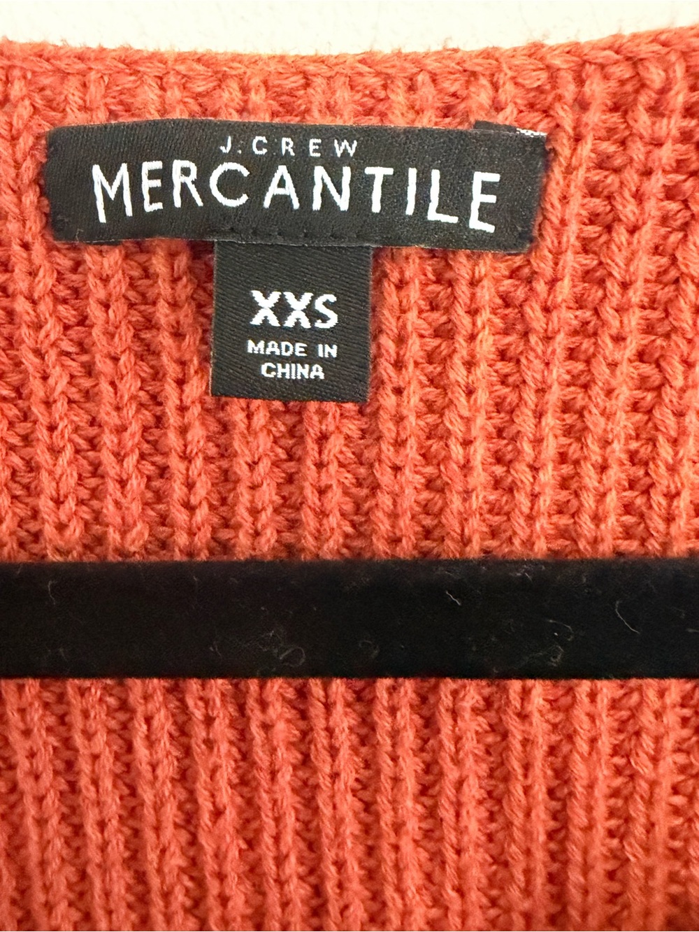 J.Crew Mercantile Burnt Orange Cotton V-Neck Sweater XXS - Picture 4 of 7